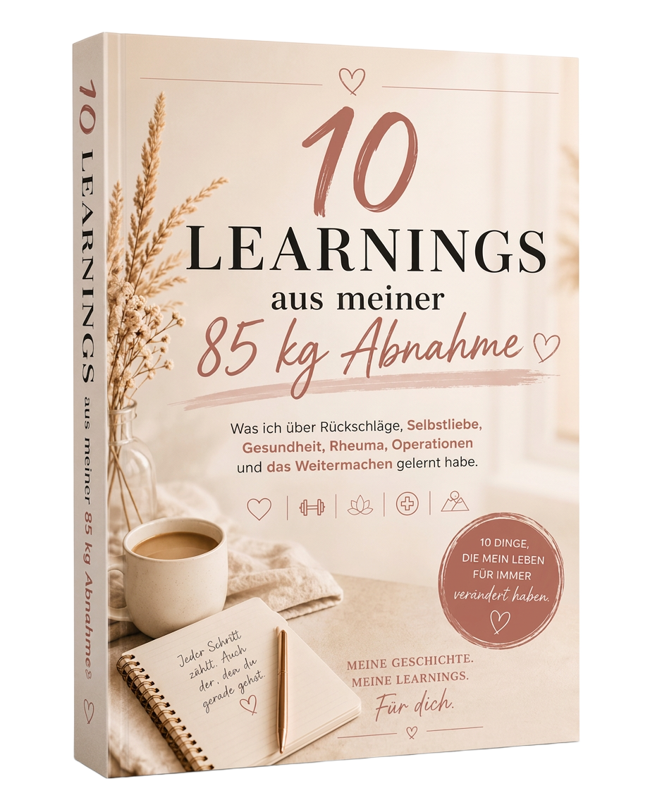 Buchcover: 10 Learnings aus meiner 85 Kg Abnahme